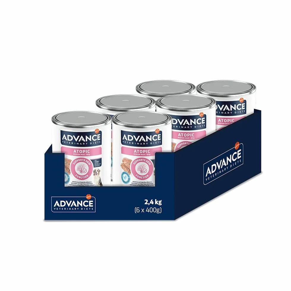 Advance Diets Comida Húmeda para Perros - Atopic - 6 latas x 400g