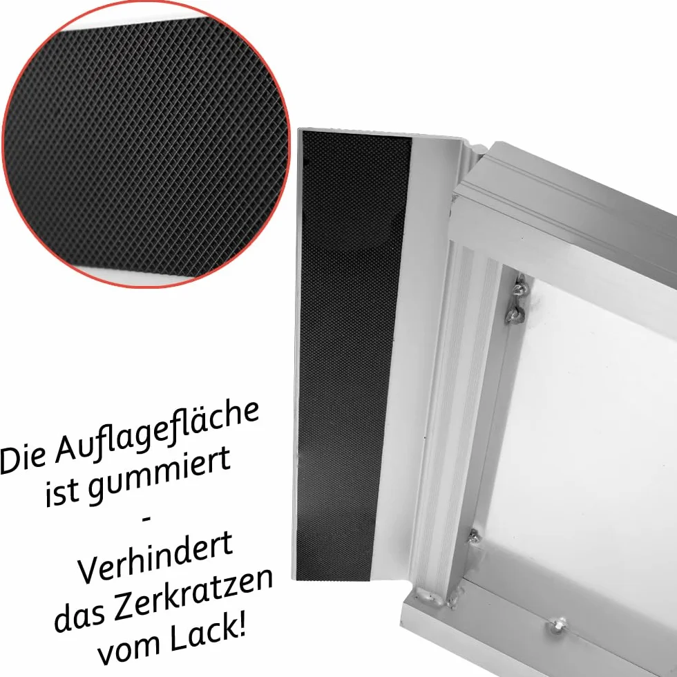 Petigi Rampa para Perros Plegable Aluminio Coche Casa 4 Tallas Negro, Longitud:213 cm