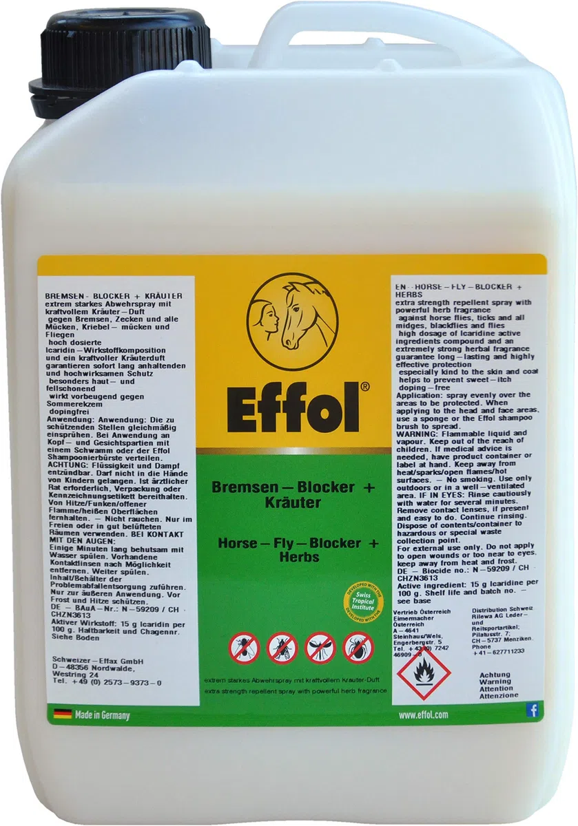 Effol Freno Bloqueo + Hierbas Spray Mosca - 2,5 Litro
