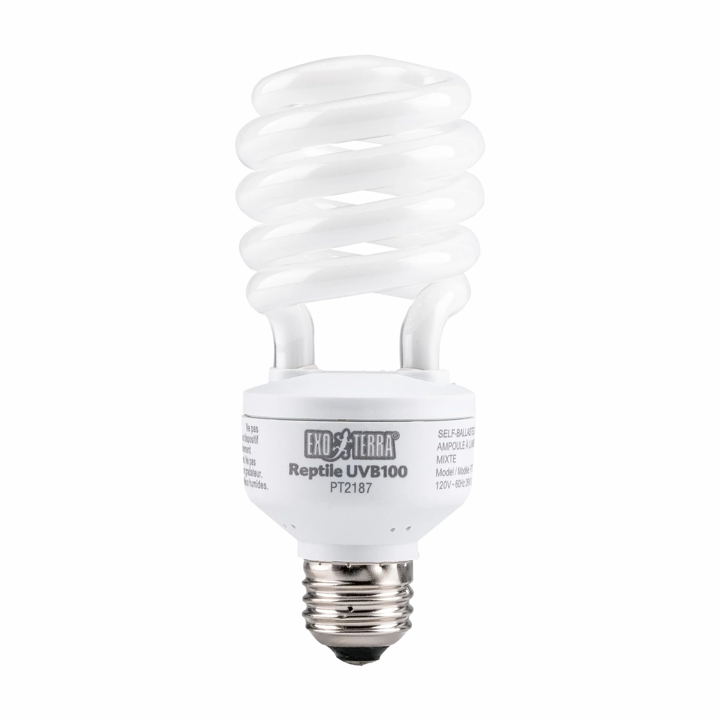 Exo Terra Bombilla Bajo Consumo UVB 100 Compacto Repti, 25 W (5.0)