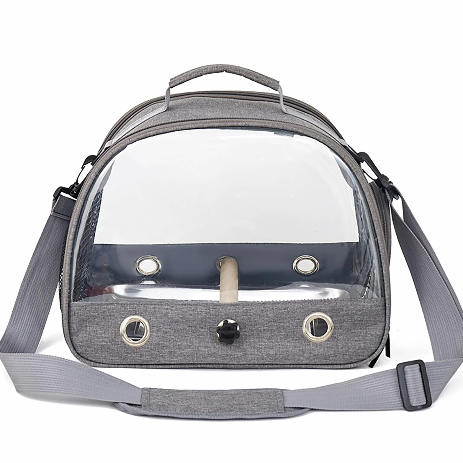 Bolsa de transporte para pájaros con ventana de PVC transparente para loros mochila de viaje portátil plegable para mascotas pequeñas