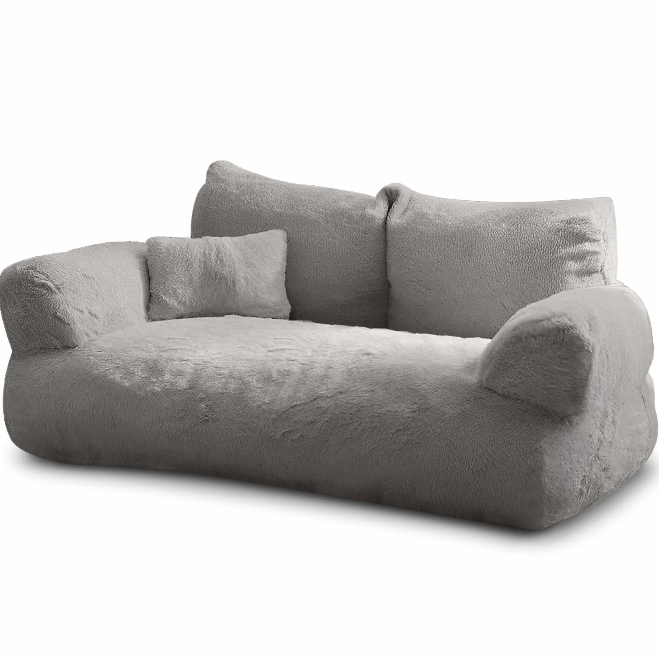Simba - Sofá para gatos y perros en gris, incluye minicojín, 70 x 48 cm, cama para gatos, perros pequeños, mullida, suficientemente forrada, funda extraíble