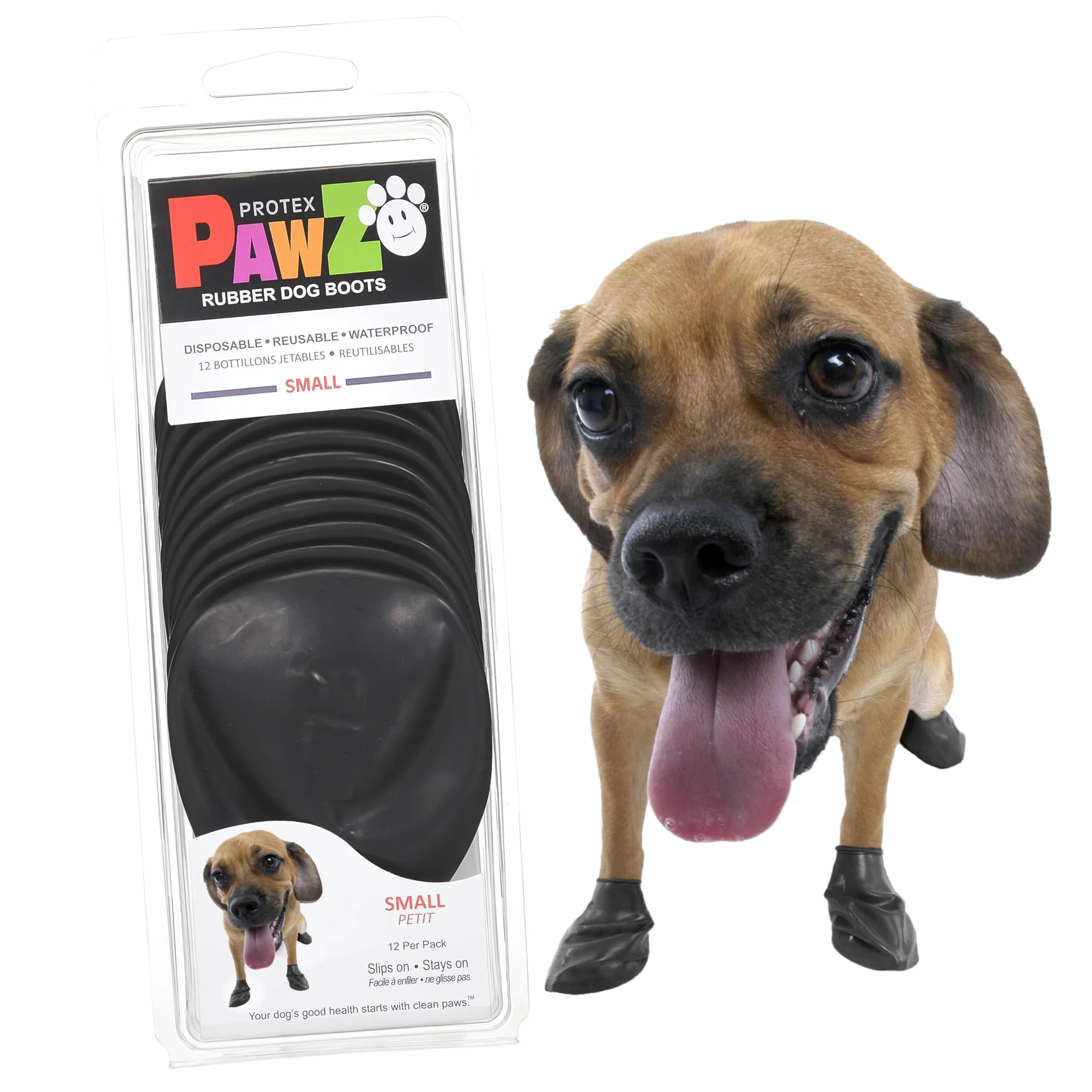 Botas para Perros Protex Protective, Color Negro, Talla Small