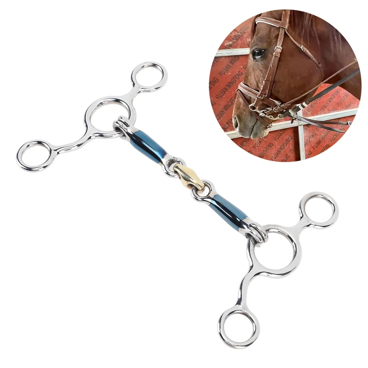 Broca De Caballo De Filete De 125mm, Broca De Boca De Caballo De Acero Inoxidable, Accesorios De Cría De Caballos para Granja
