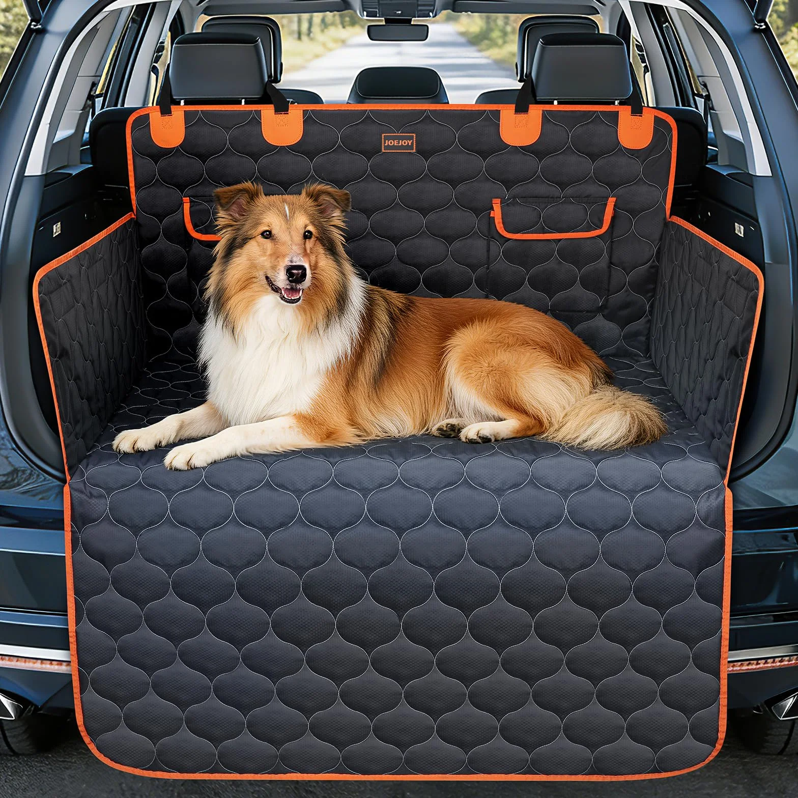 JOEJOY Protector Maletero Coche Perros con Protección Lateral, Universal Funda Maletero Coche Perros Imperméable Anti-rayures - Facil Mantenimiento