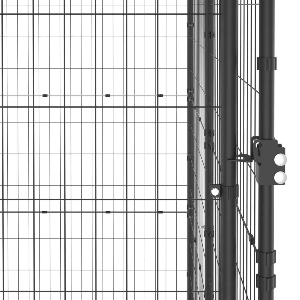 ARKEM Perrera de Exterior de Acero con Techo 4,84 m² Jaulas para Gallinas Parque Perros Grandes
