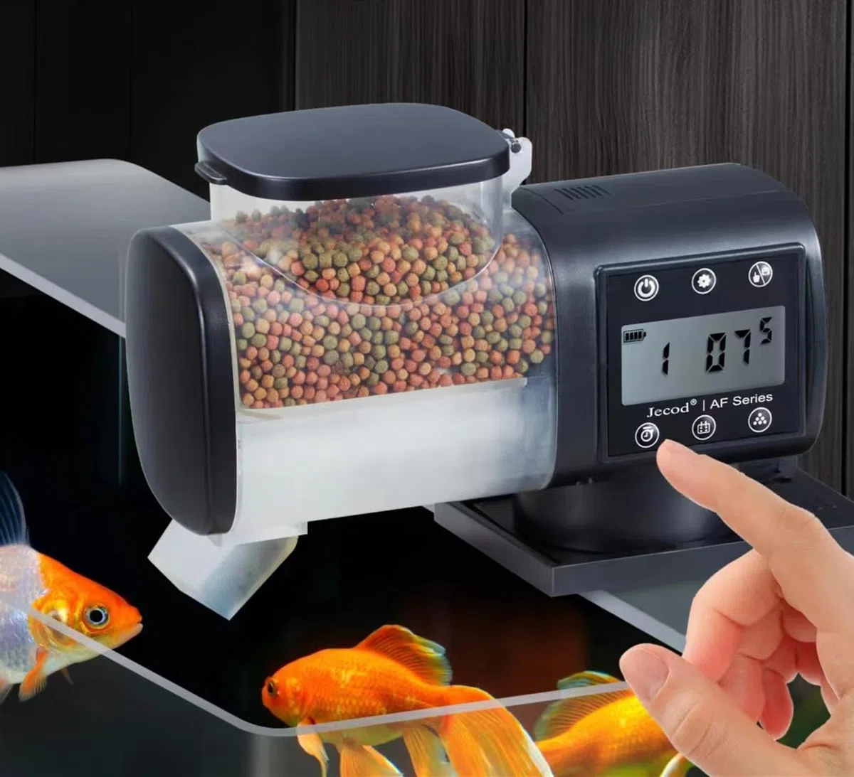 Alimentador automático tipo tornillo alimentador inteligente para pecera (DS-F250)