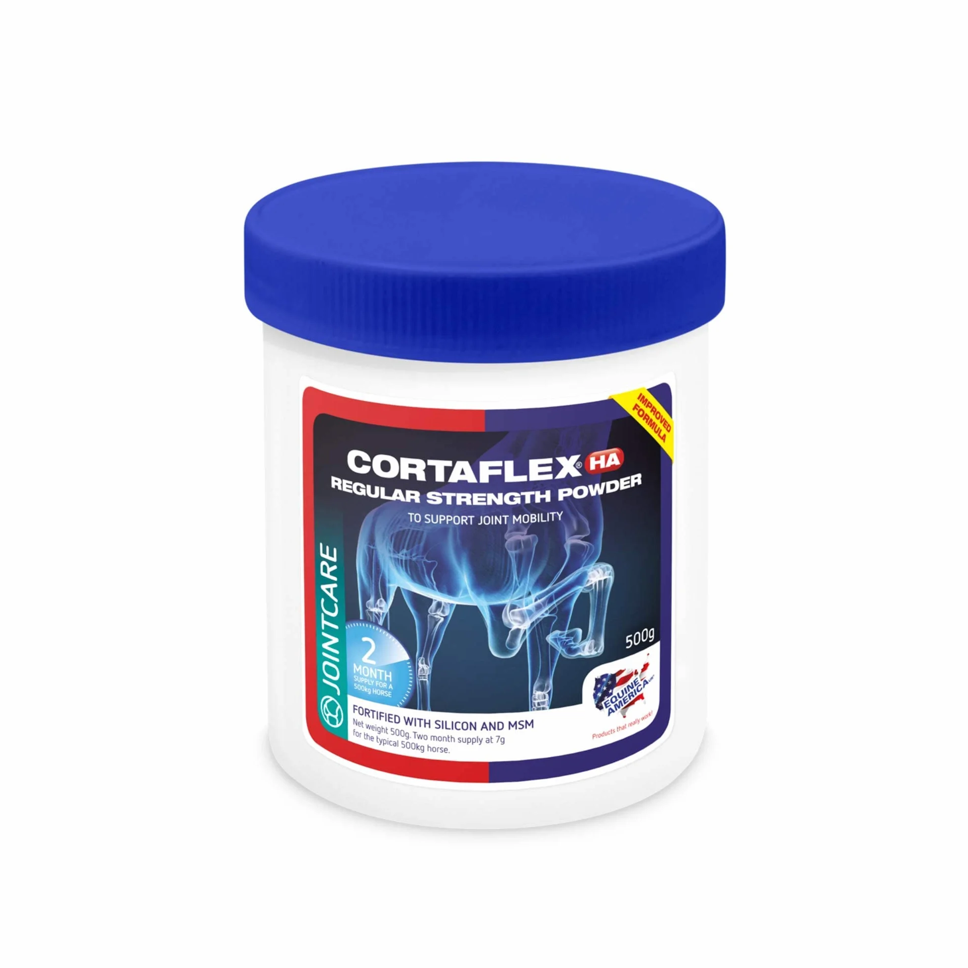 Cortaflex Regular Strength Powder | Gebrauchsfertiges Premium-Ergänzungsmittel für Pferde und Ponys | Umfassende Unterstützung für Die Gelenke 900g