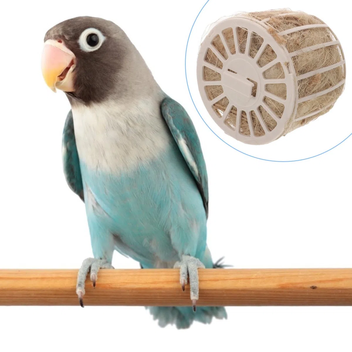 Milisten Juego de 3 Piezas de Material para Nidos de Pájaros de Jute Beige Textura Agradable y Amplia Compatibilidad Adecuado para Anidación de Aves en Jardín