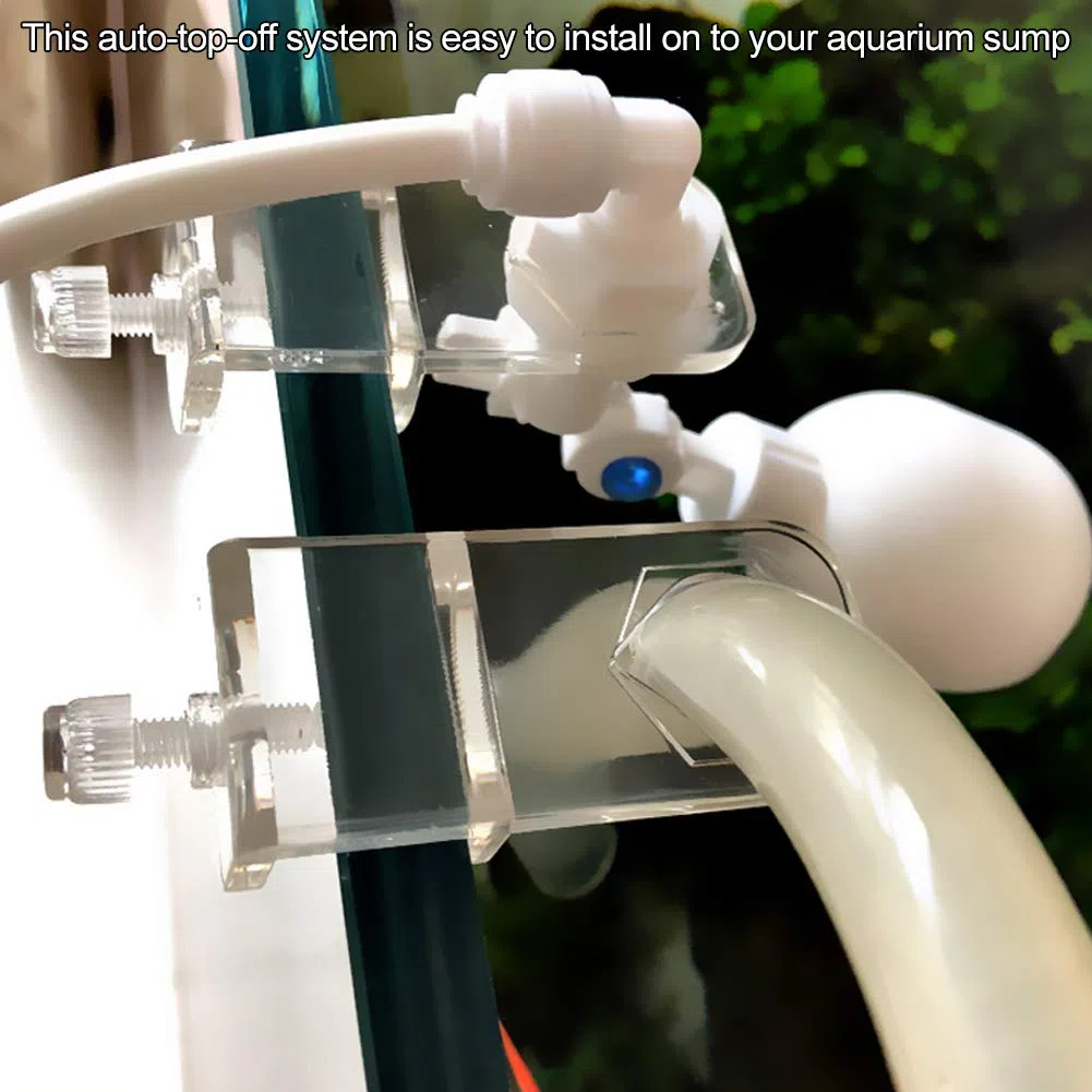 Joyzan Válvula Flotador Acuario Pequeño, Controlador Agua Llenado Automático Ajustable Accesorio para Relleno Sin Pecera Automática Plástico Añadir Accesorios No Eléctrico Sistema Peces Cambiador