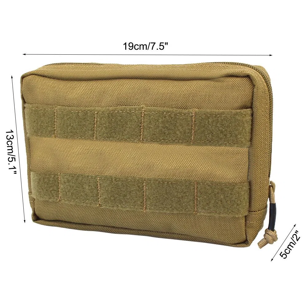 MiOYOOW Bolsa de arnés para Perro, Chaleco Molle de Nailon 1000D, Mochila Ligera para sillín de Mascotas, Ideal para Perros, Cachorros, Entrenamiento de Caminata y Senderismo