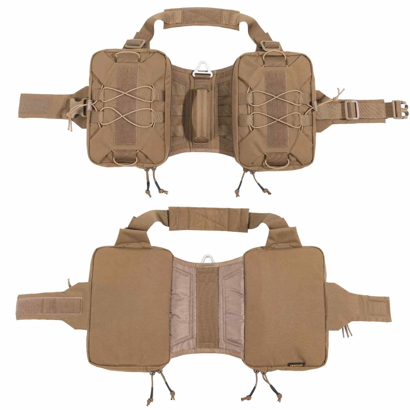 EXCELLENT ELITE SPANKER Mochila para Perro Hound Dog Saddle Bag para Viajes Camping Senderismo Perro Mediano y Grande con 2 Bolsillos Laterales de Gran Capacidad(COB-L)