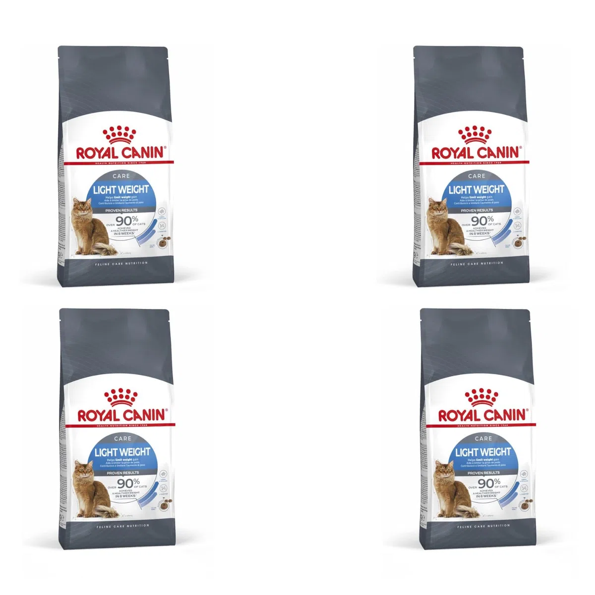 ROYAL CANIN Light Weight Care | Paquete de 4 | 4 x 400 g | Pienso para Gatos Adultos | Recomendado para limitar el Aumento de Peso | para el Mantenimiento de la Masa Muscular | con L-Carnitina