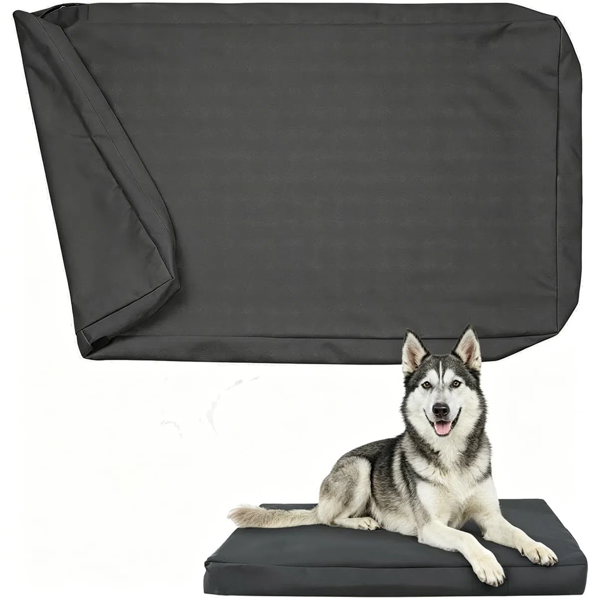 Forro de cama para perro, forro de cama de repuesto para mascotas, uso en interiores y exteriores (112 x 80 x 10 cm)