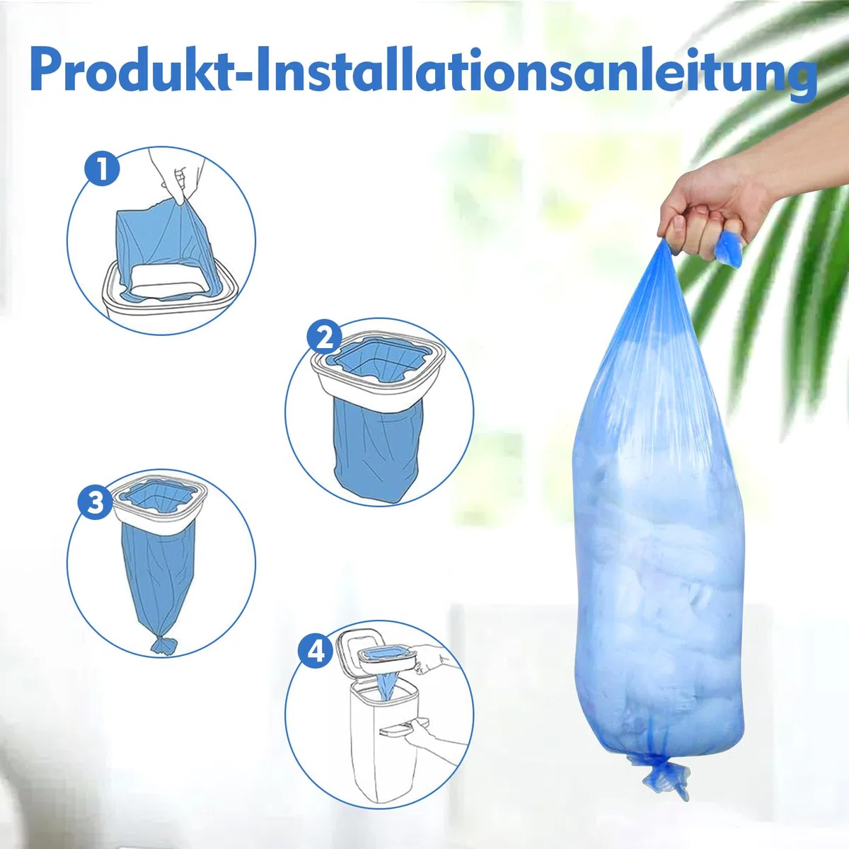 4,5 m bolsas de recambio para cubo de pañales Litter Locker 12 unidades Litter Locker Recarga para cubo de pañales compatible con cubo de basura para gatos