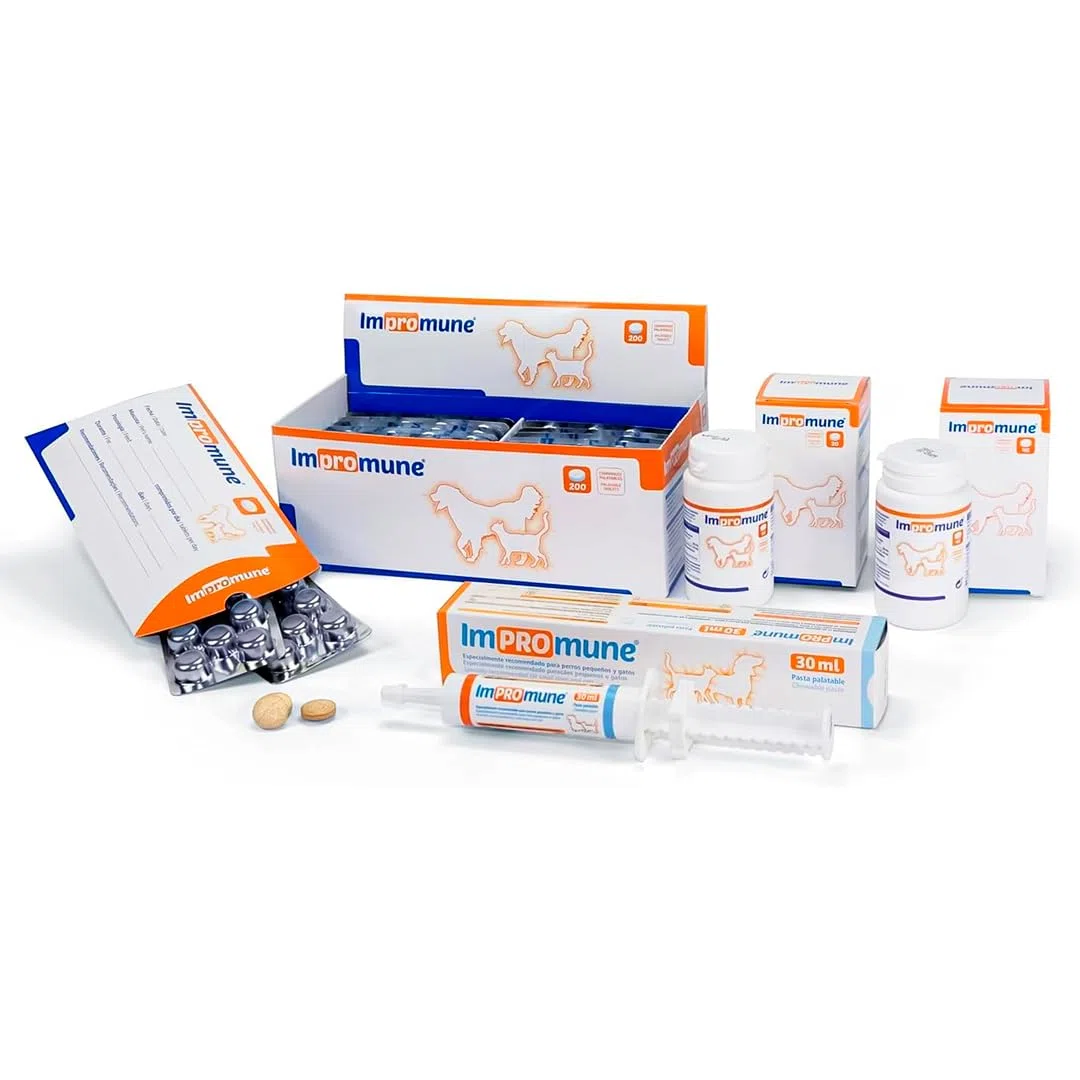 IMPROMUNE Pasta Perros y Gatos 30 ml – Complemento Alimenticio Inmunitario Palatable para Perros Pequeños y Gatos