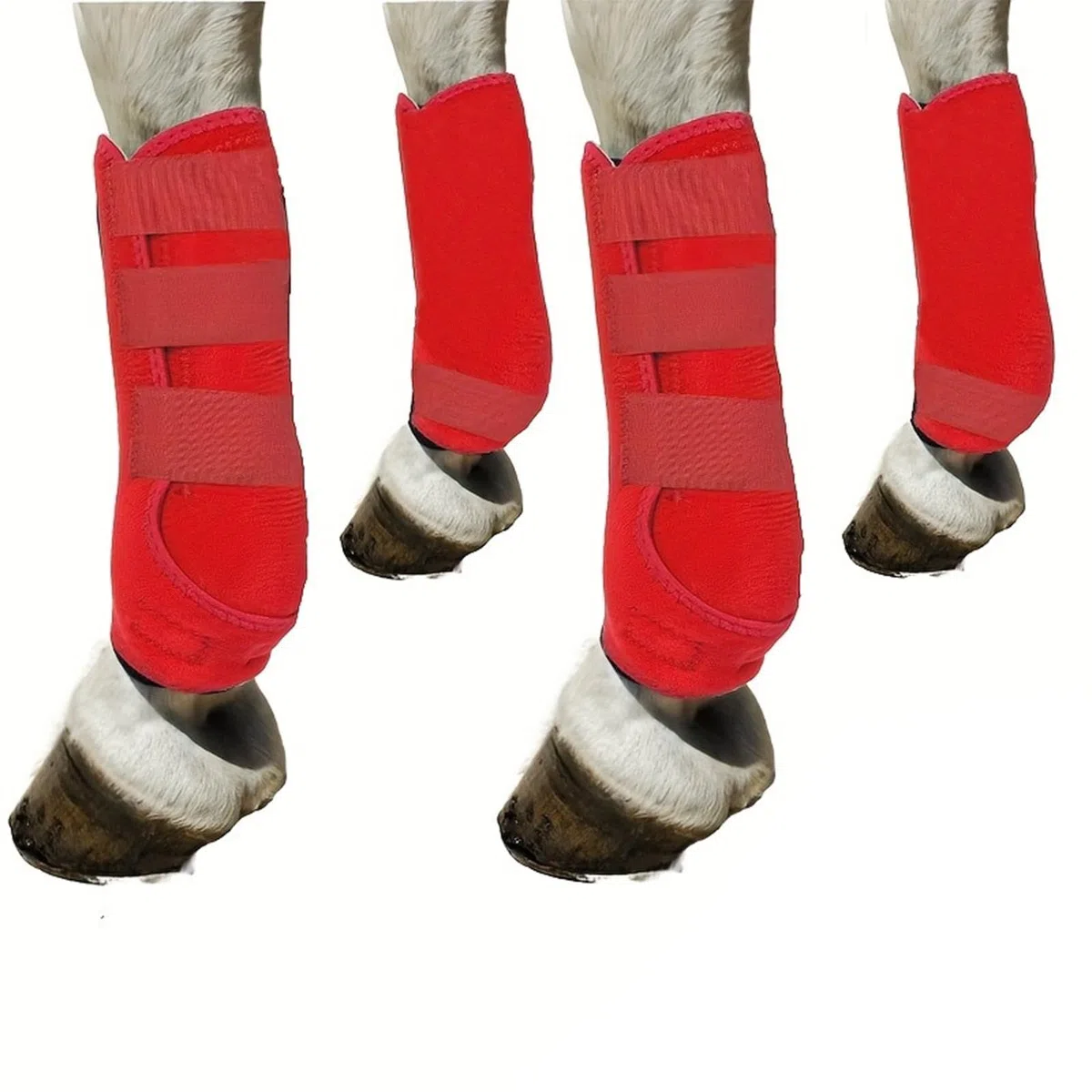 4 Protectores de Piernas para Caballos, Amortiguadores, Protectores de Tendones, Neopreno, para, Accesorios Ecuestres.