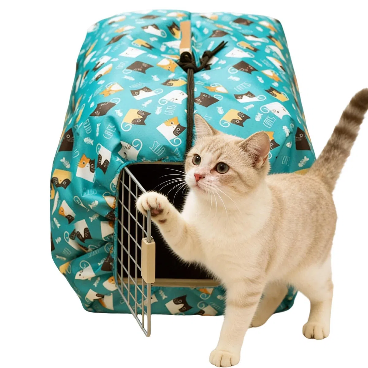 para Jaula de Perro - Protector Aislado de Tela Oxford,Cubierta Opaca Resistente para Jaula de Mascotas | para Cachorros y de Todas Las Razas, para Viajes, Camping, Exterior y Autocaravana