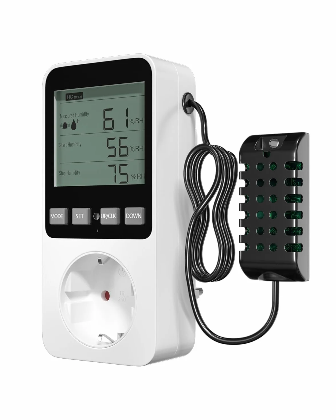 Enchufe Temporizador Programable, Enchufe Programador de Controladores de Temperatura y Humedad con Pantalla LCD con Alarma para Reptiles, Invernadero, Acuario, Champiñón(1 Unidade