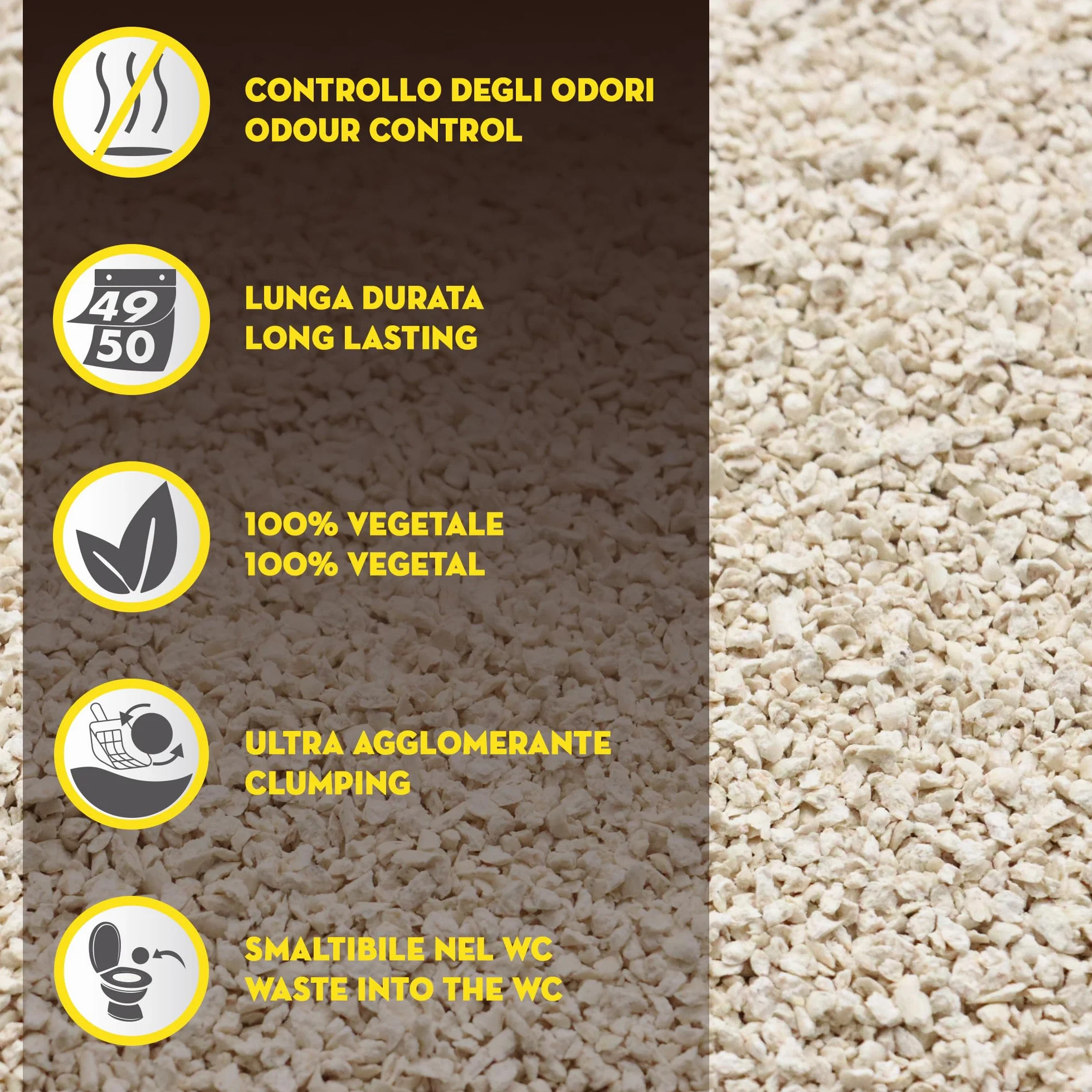 Croci Tofu Clean Litter 20L - Arena Aglomerante Para Gatos, Biodegradable, Descarga En El Inodoro, 100% Vegetal, Arena Antiolor De Larga Duración
