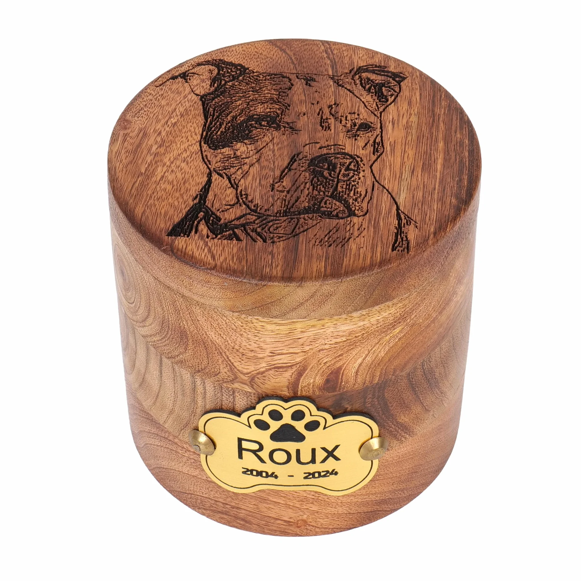 Urnas de cremación personalizadas para cenizas de perro, urna de mascota grabada con foto personalizada para perros, gatos, urna de recuerdo conmemorativa de mascotas, urna de recuerdo de madera para