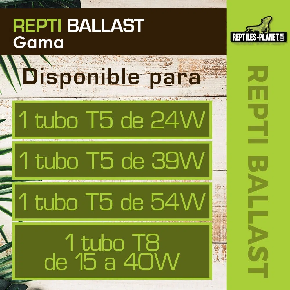Reptiles Planet - Repti lastre para Tubo Fluorescente T8 de 15 a 40 W