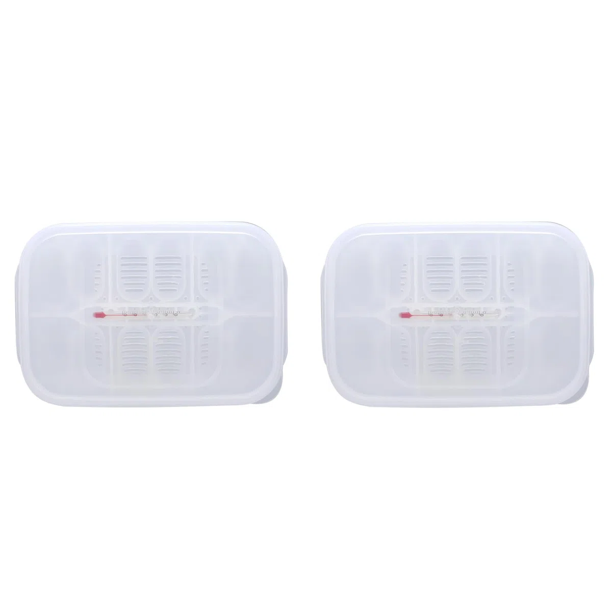 2 Cajas de incubación para Reptiles, Bandeja Profesional de plástico Transparente para cría de lagartos y Reptiles, incubadora de Huevos para Geckos y Serpientes.