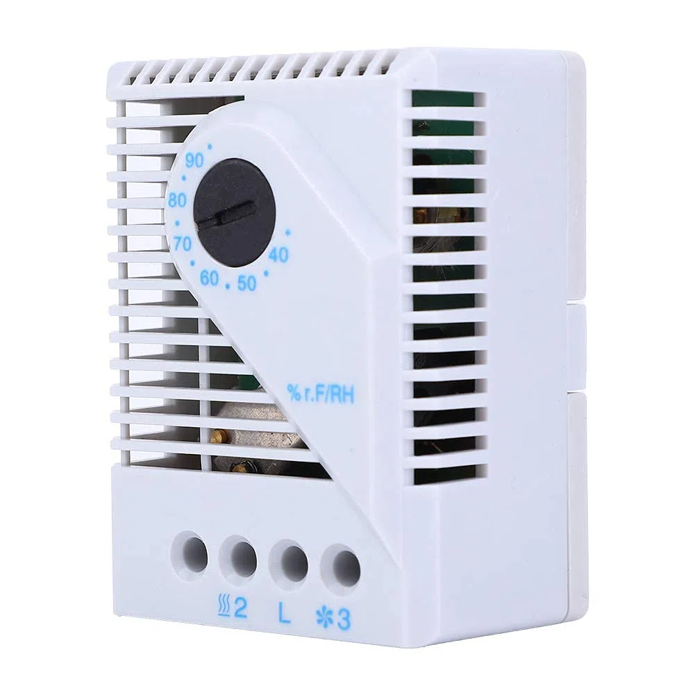 Regulador de Humedad MFR012, Controlador de Humedad Mecánico, Higrostato para Deshumidificador, Humidificador, Reptiles, Ventilador de Escape de Invernadero, Fermentación(MFR012)