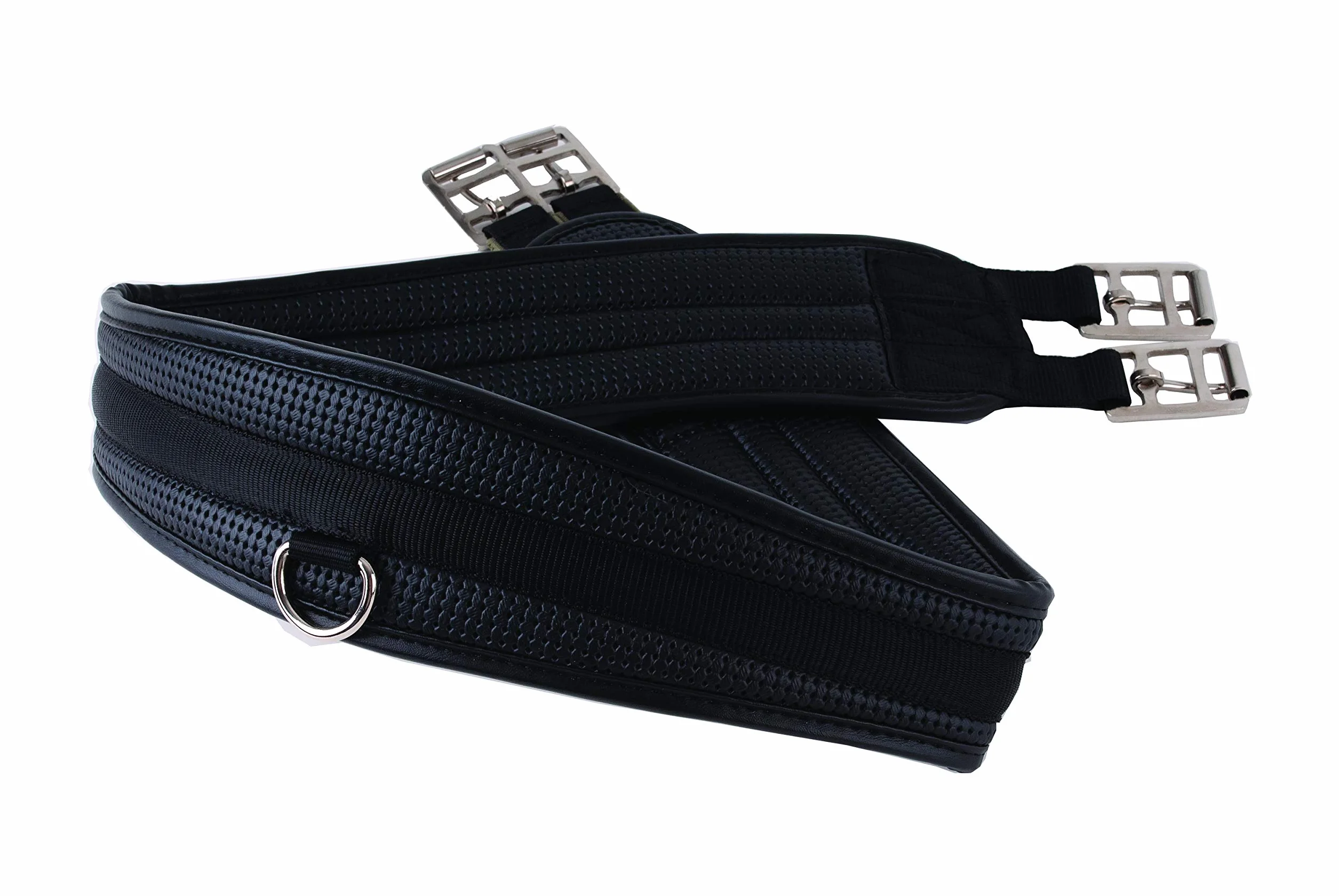 Rhinegold - Correa sintética cómoda para Caballo, Color Negro