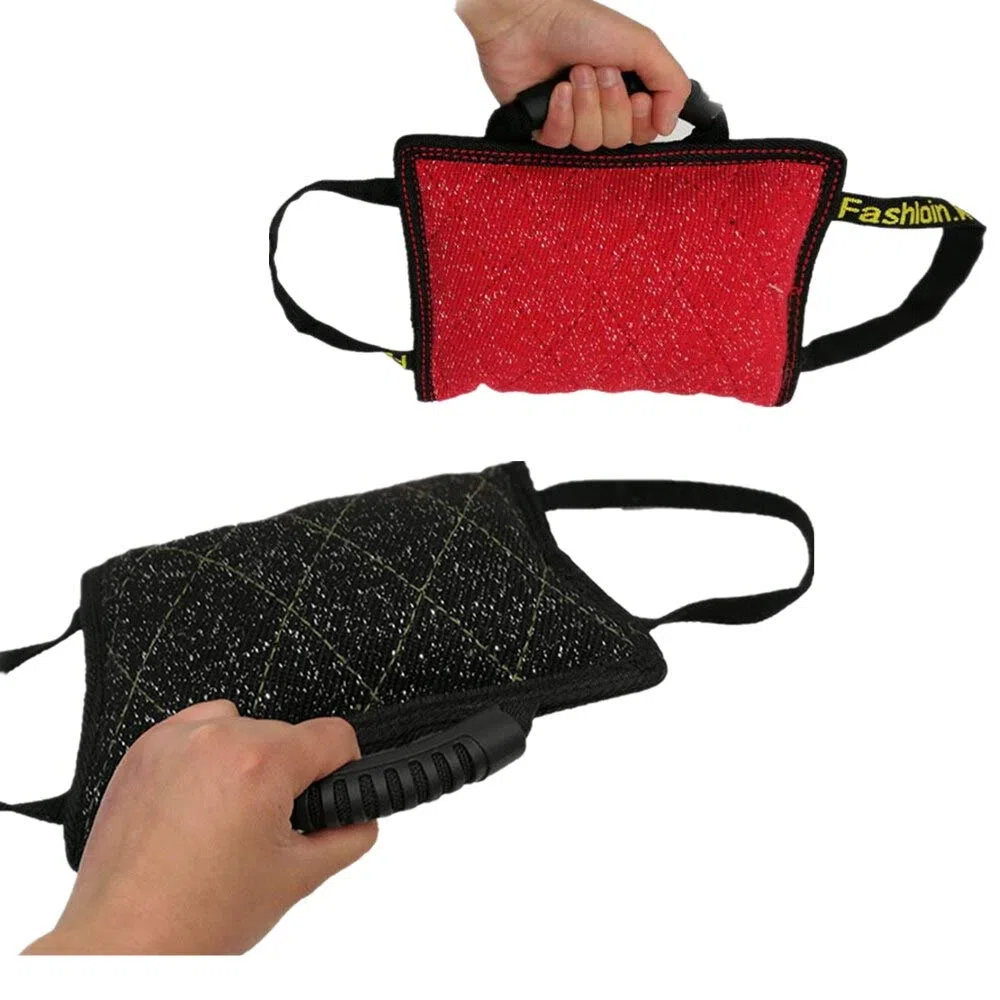 Dog Training Bite Tugs Pet Bite Pillow with 3 Handle Dog Bite Sleeve Dog Training Supplies