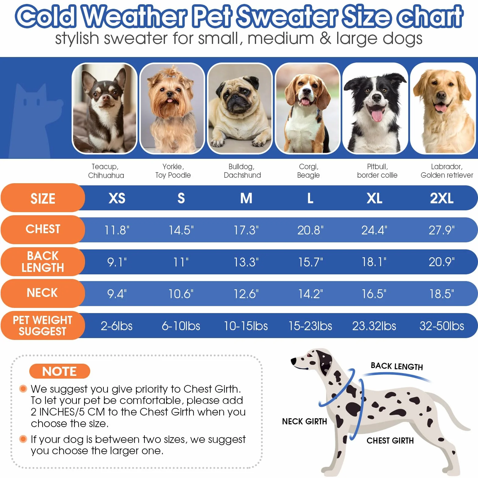 Queenmore Jersey Perro XL, Cuello Alto Manga Larga para Labrador, Golden Retriever, Border Collie, Ropa de Invierno Interior/Exterior (Marfil, XL)