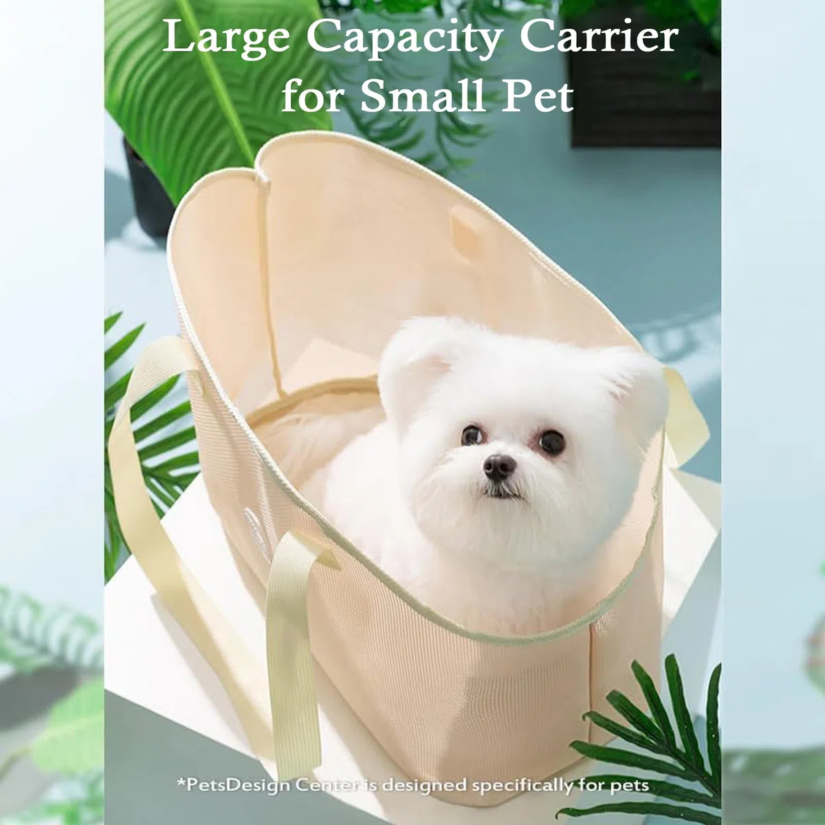 Transportín para Perro y Gato, bolsa de transporte para cachorros y gatos, bolsa de transporte de malla transpirable, ligera y cómoda para mascotas (Amarillo, Large)