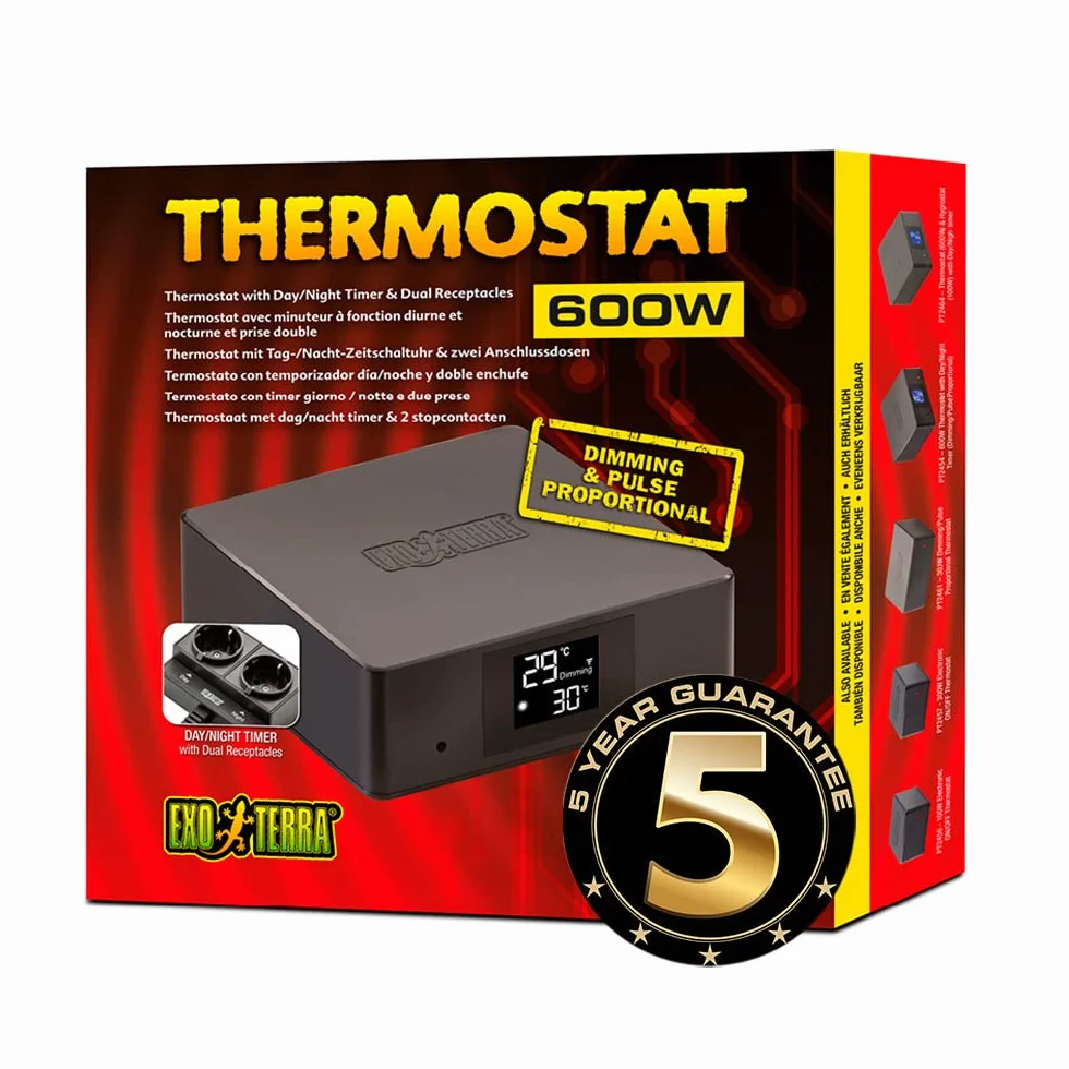 Termostato Dual Programable Exo Terra para terrarios, 600w