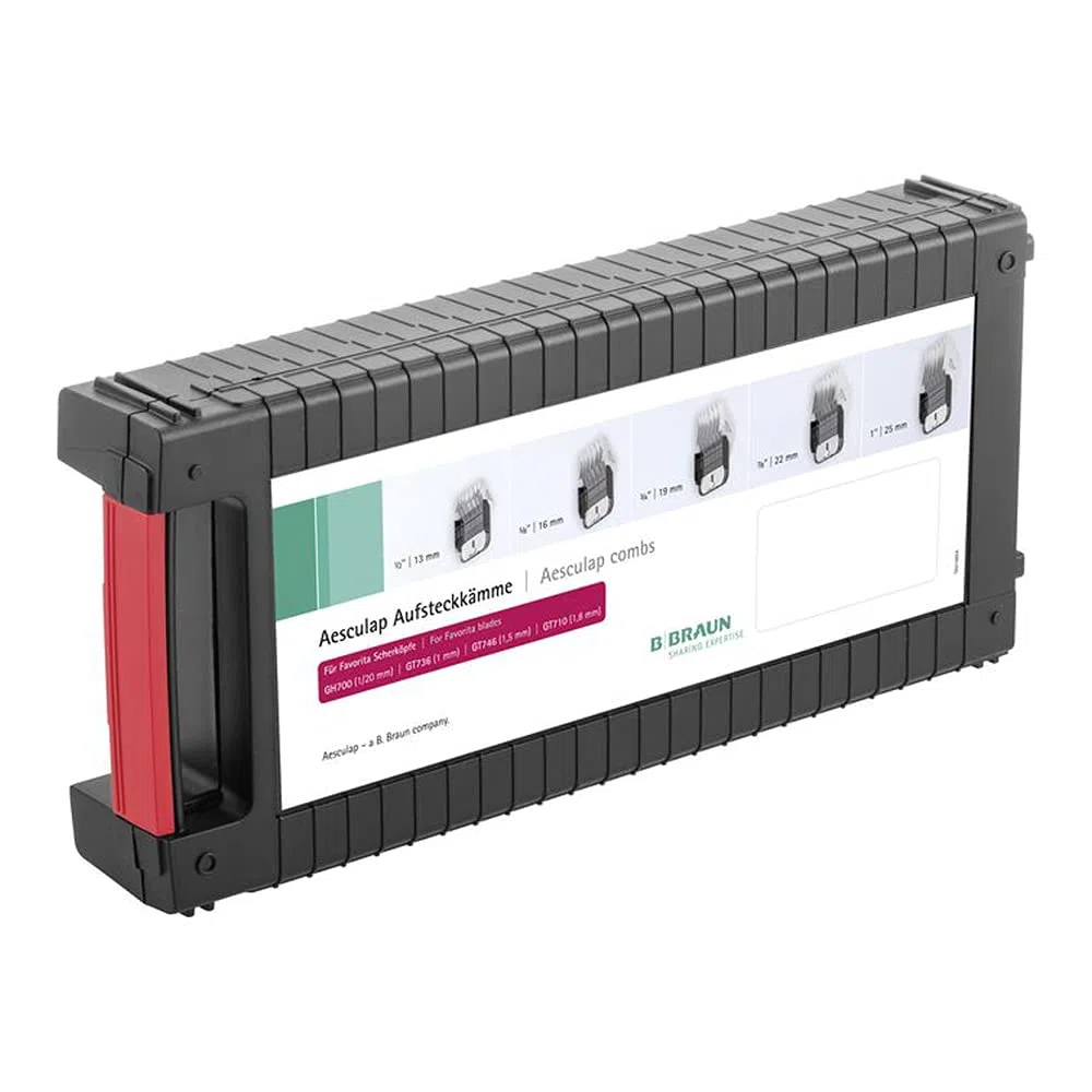 Kerbl GT170 - Juego de 5 peines para cabezal de afeitado Favorita GH700, GT736, GT748 y GT710