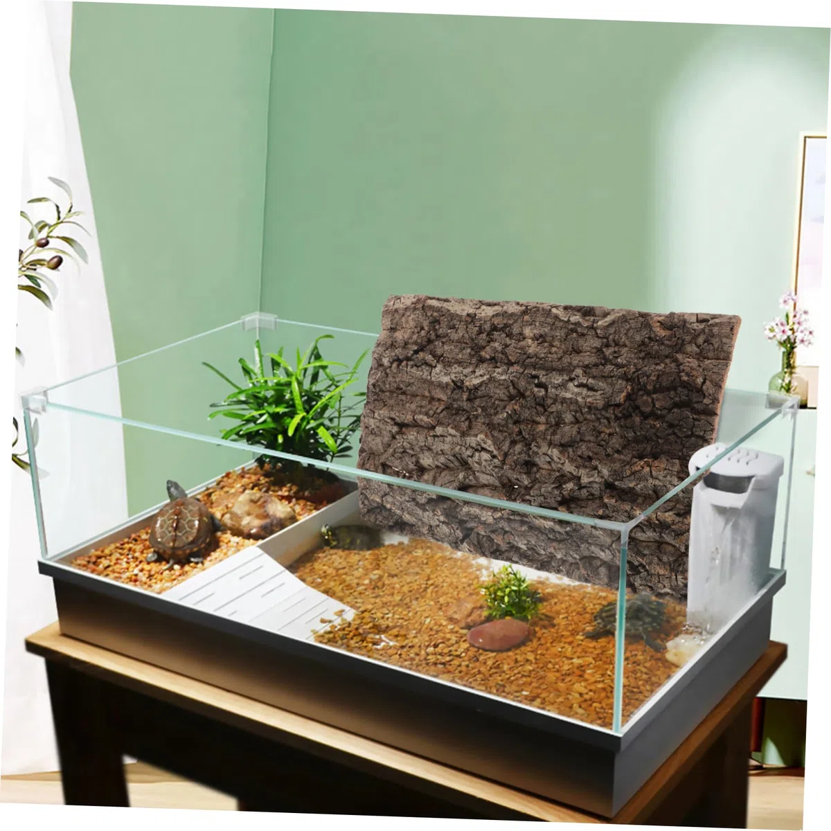 Gatuida Natural de de Corcho para Decoración de Terrarios y Acuarios Paneles de Paisaje para Reptiles Geckos y Serpientes Diseño