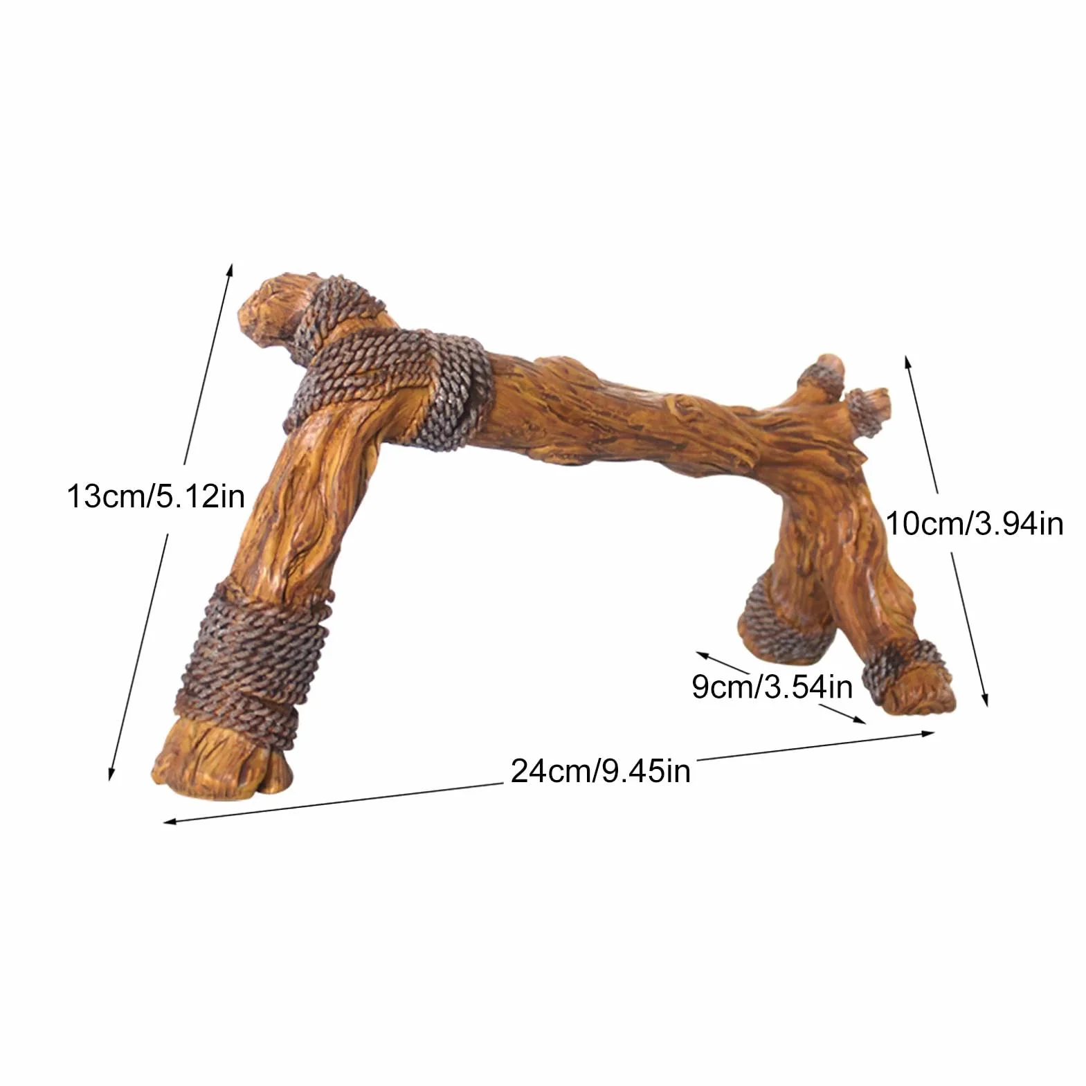 Decoración de ramas de madera de reptiles, decoración de hábitat de , accesorios de rama de escalada de serpiente, accesorios de terrario, árbol, tronco, adorno para dragón barbudo, , rana,