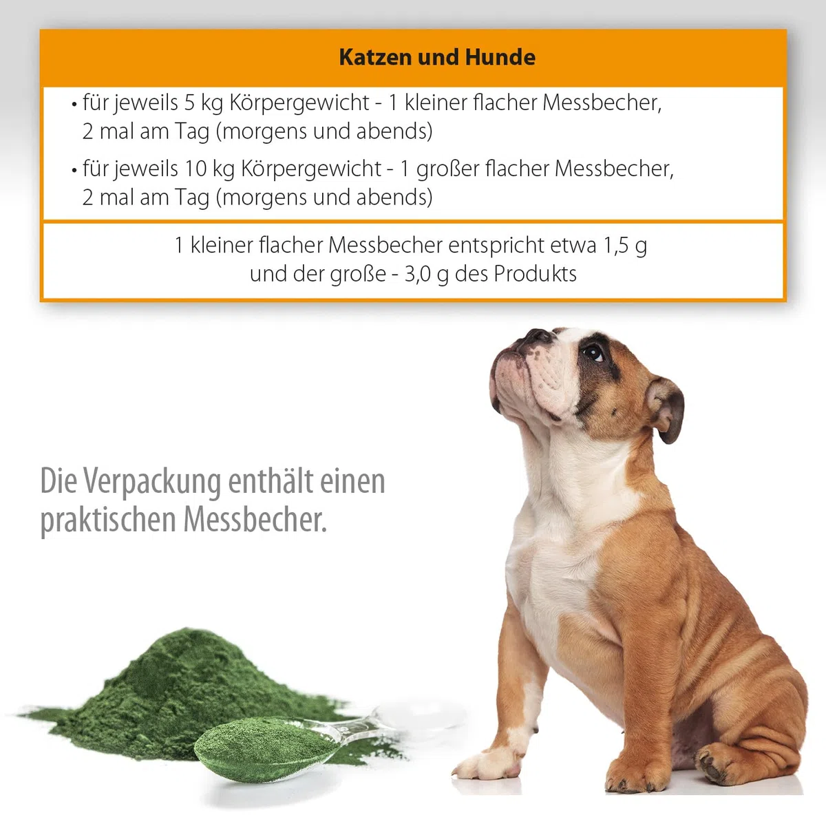 BARFeed Espirulina | Fuente de proteína y vitamina B12 | Barf para gatos y perros | Alimentación cruda | 200 g