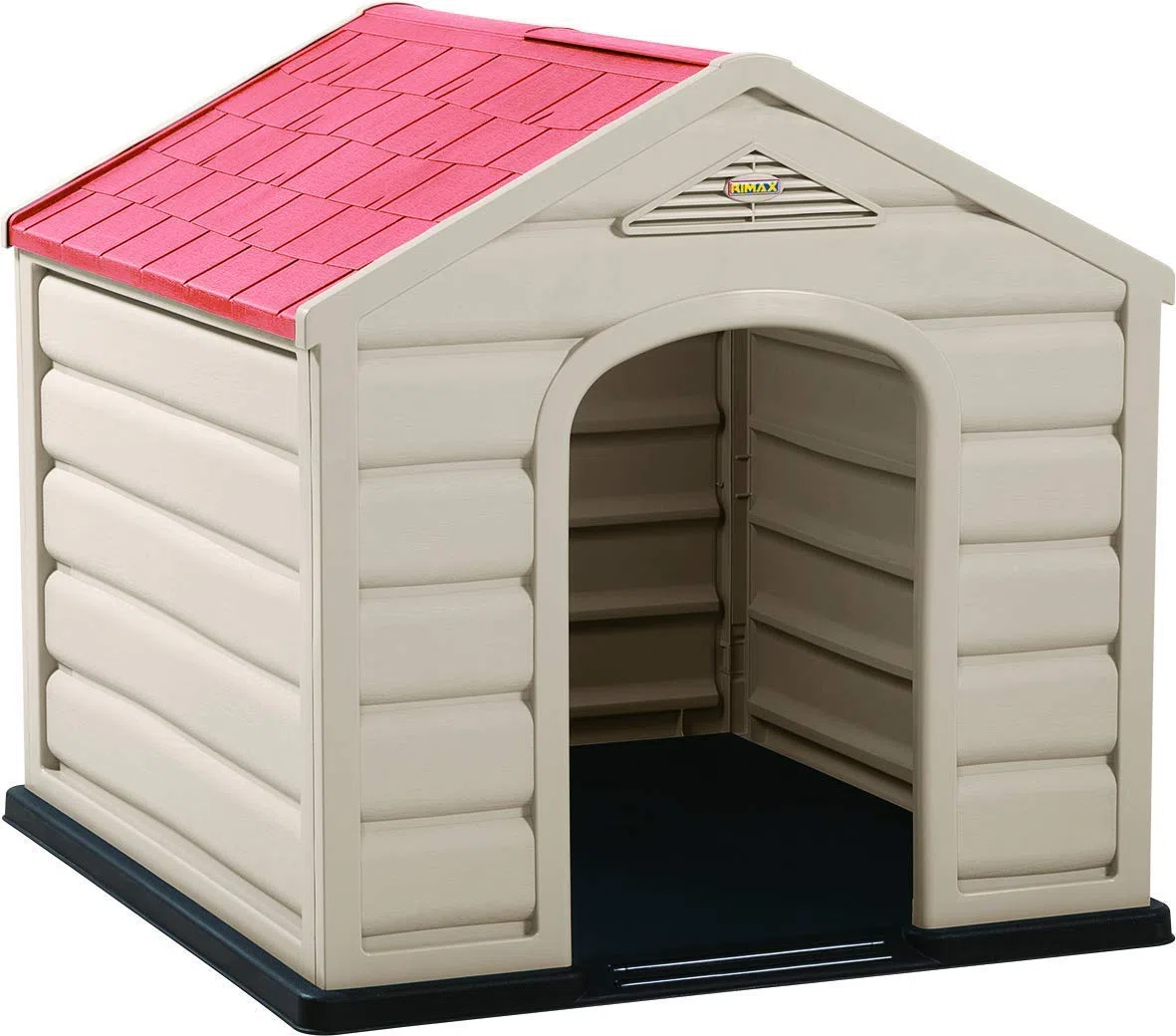 KG KITGARDEN - Caseta Perro Pequeño Jardín, 58,5x61x68cm, Beige/Terracota