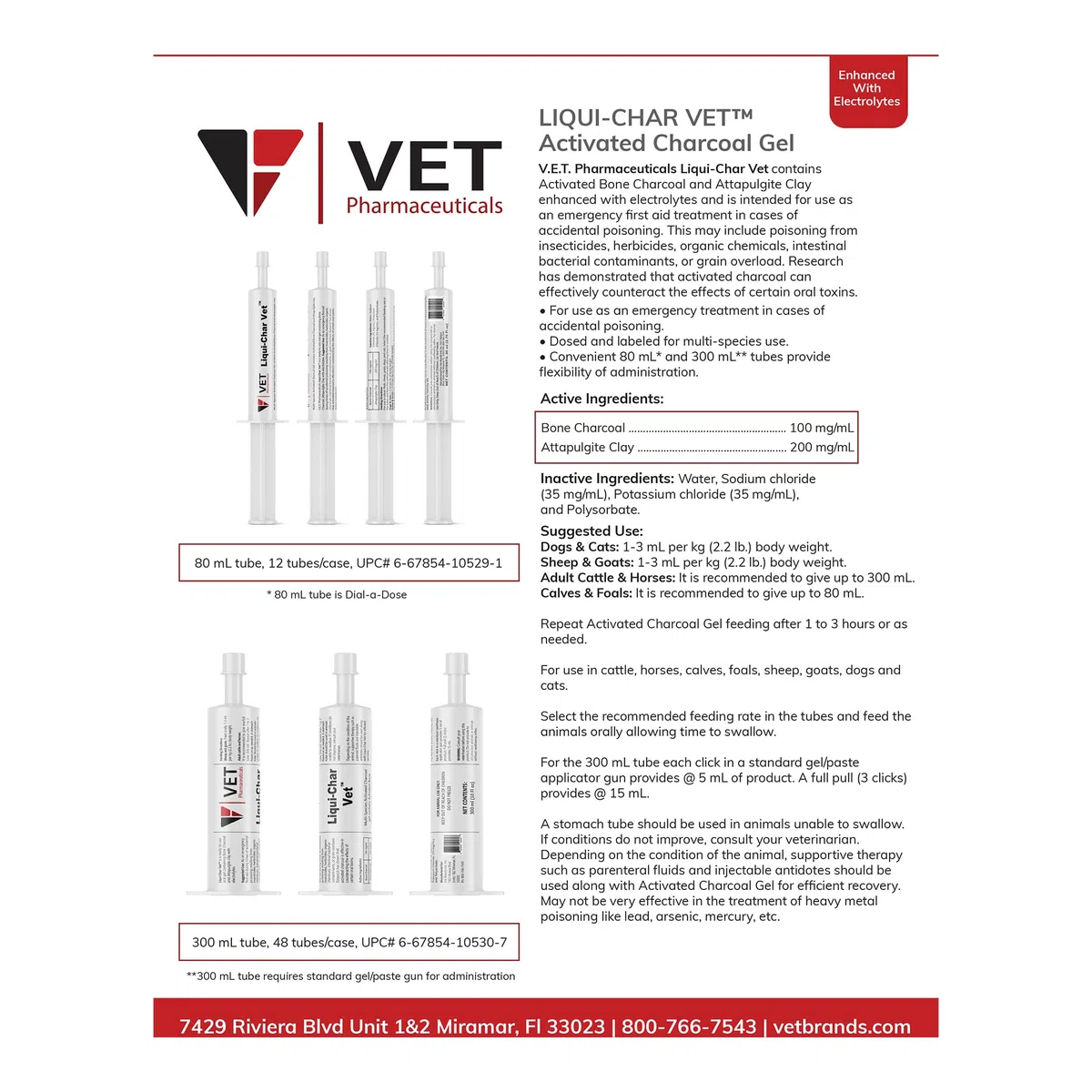 Liqui-Char - Carbón activado veterinario, 80 ml