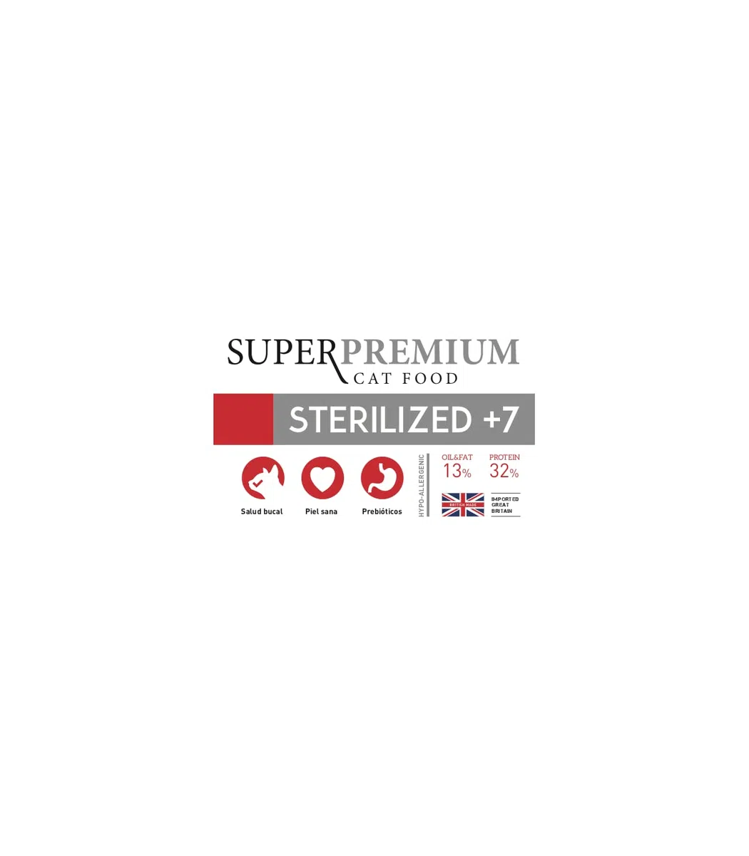 Yerbero Nature Sterilized+7 Comida Superpremium para Gatos de 1.5kg c/u con 21% de Ahorro 2 Unidades