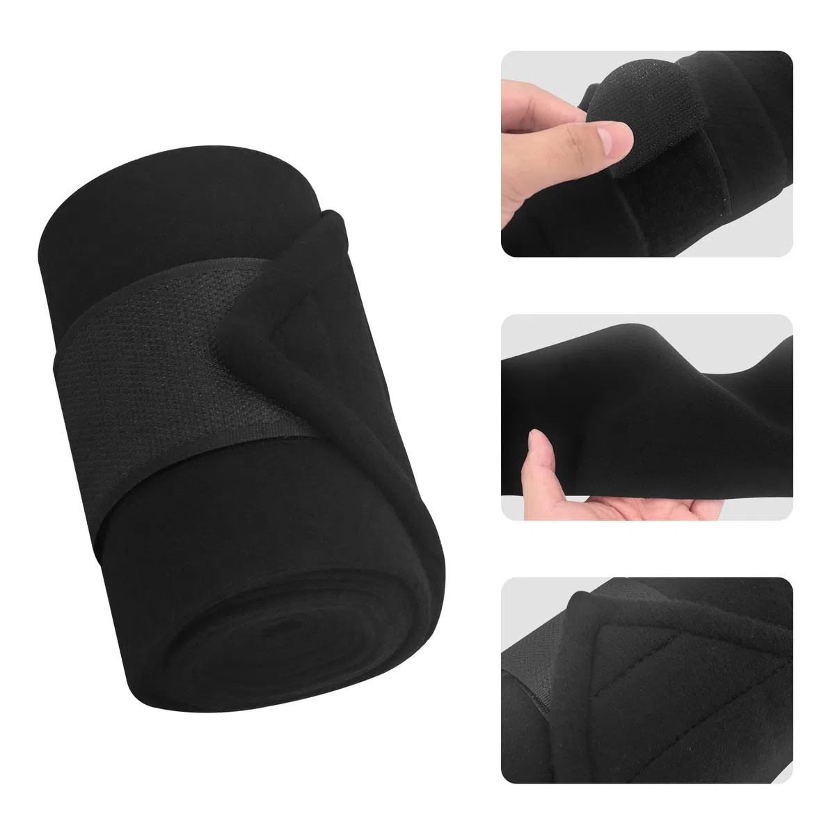4 polainas de malla para caballo, vendajes para patas de caballo, polainas para caballos