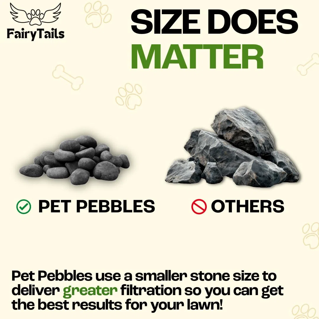 ' Pet Pebbles - Neutralizador natural de orina para perros para cuencos de agua, reparación de hierba, reparación de parches de quemadura de orina y prevención de manchas para mascotas