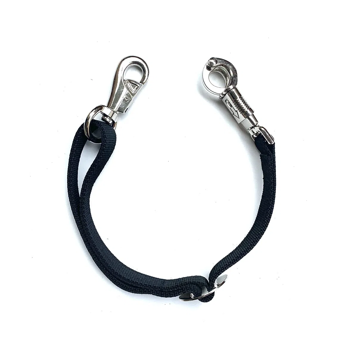 Cuerda elástica de amarre de transporte con gancho de pánico y cierre de toro, para remolques de caballos, cajas y establos (50-70 cm, nailon flexible)