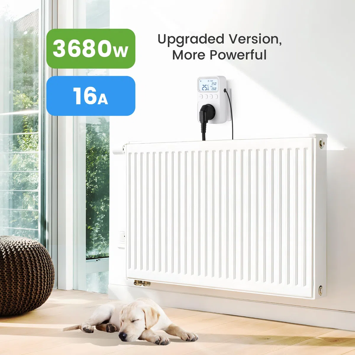 Inkbird C226T Termostato enchufable, Controlador de Temperatura Programable para Calefacción Refrigeración con Control de Tiempo, Función de Alarma y Memoria, Adecuado para Reptiles, Fermentación,