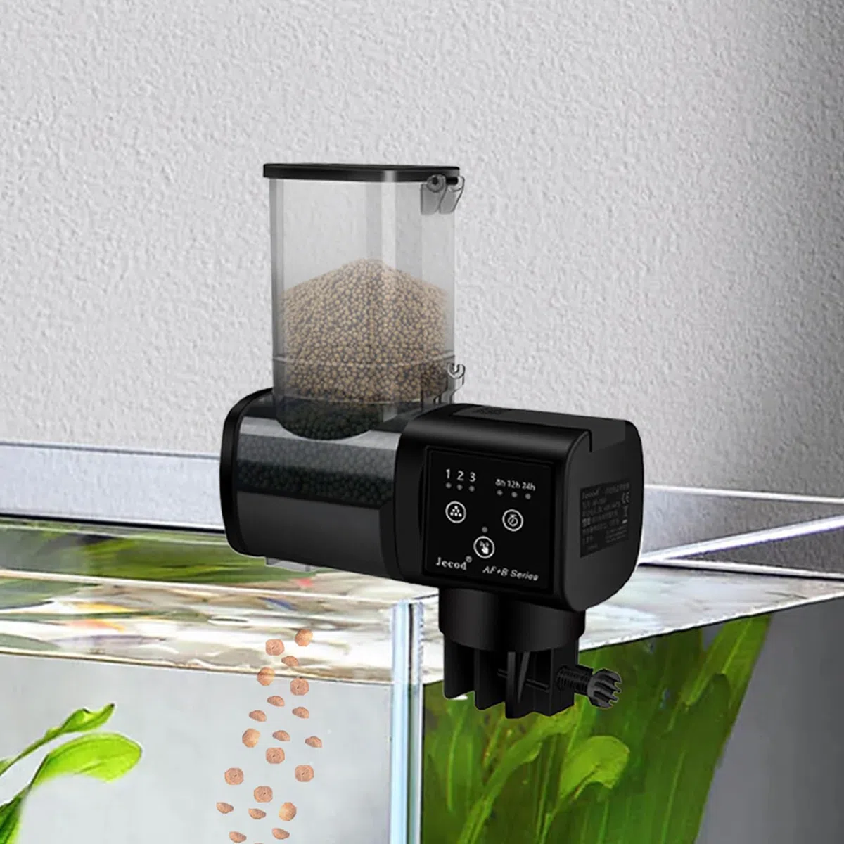 Alimentador para Peceras,Dispensador Automático para Tortugas 500ml | Dispensador De Comida con Gran Capacidad para Viajes, Fines De Semana Y Aficionados Principiantes