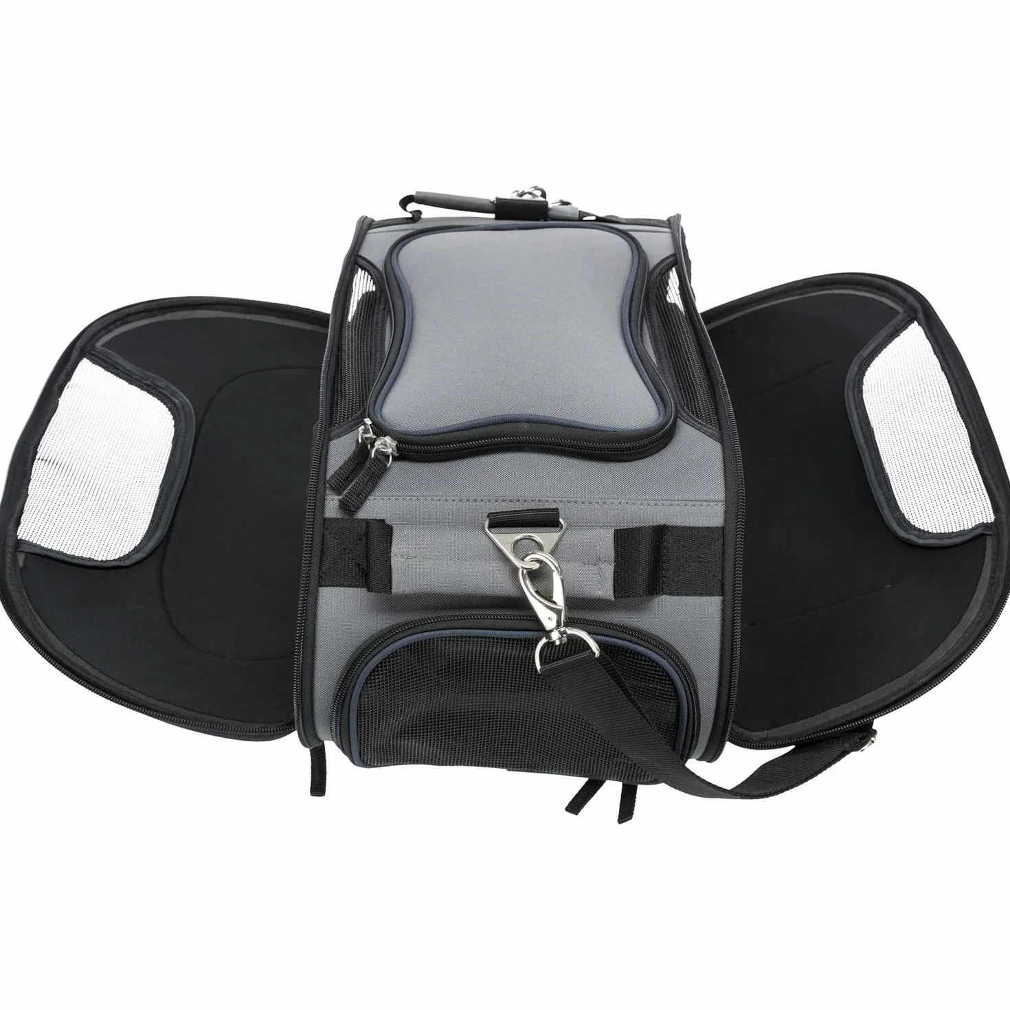 Bolso para Vuelo Wings, 28 × 23 × 46 cm, Gris Azul