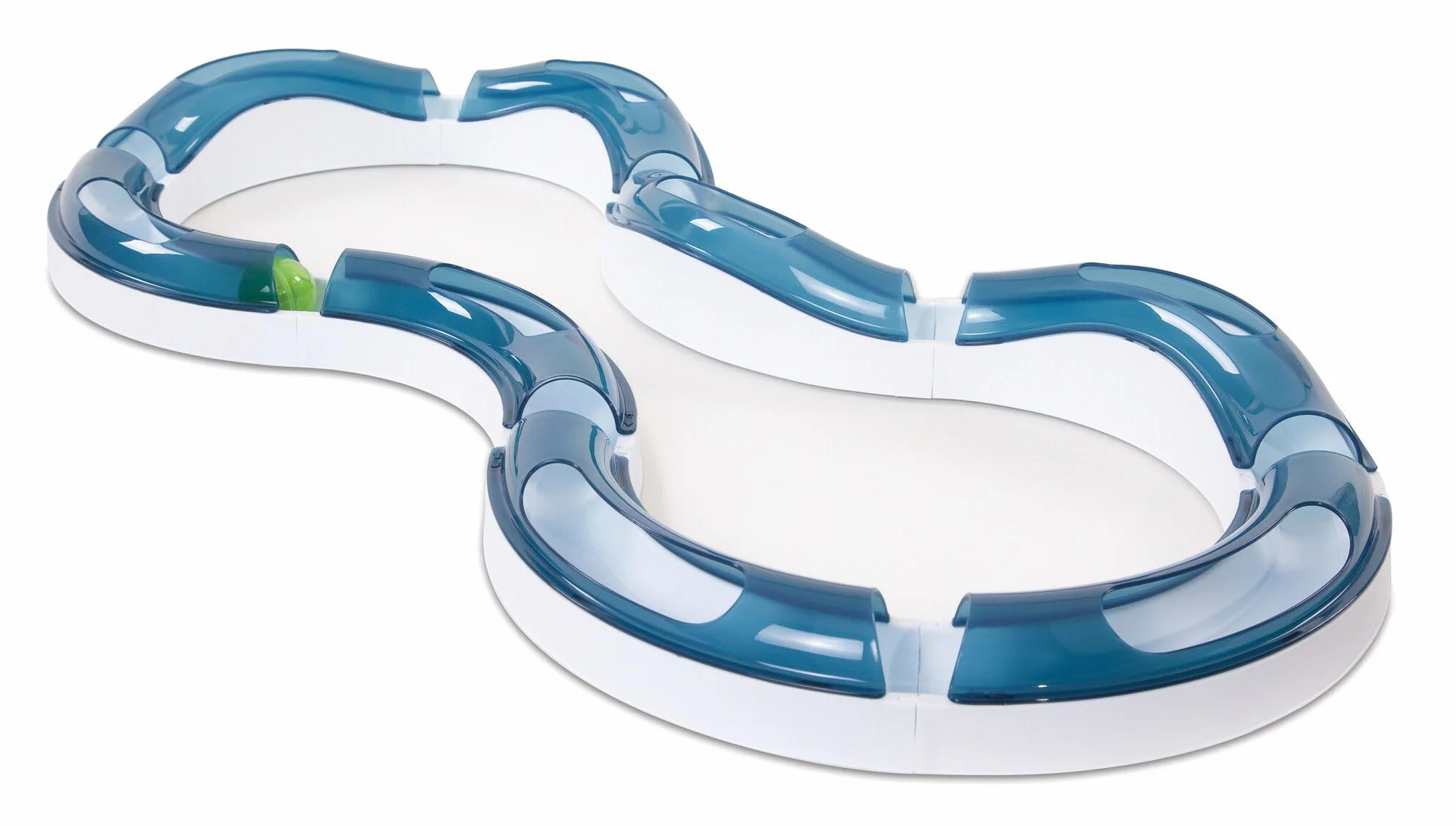 Catit Pista de juego Design Senses, superrodillo, con bola incandescente, para gatos, 1 pieza (paquete de 1)