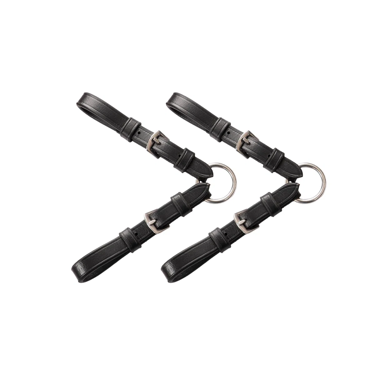 Convertidor de Bocado Exion Pelham Roundings para Cabezada de Caballo Inglés | Correa de Cuero Premium de Curtido Vegetal | Adaptador de Bocado de Una a Dos Riendas con Herrajes de Acero Inoxidable
