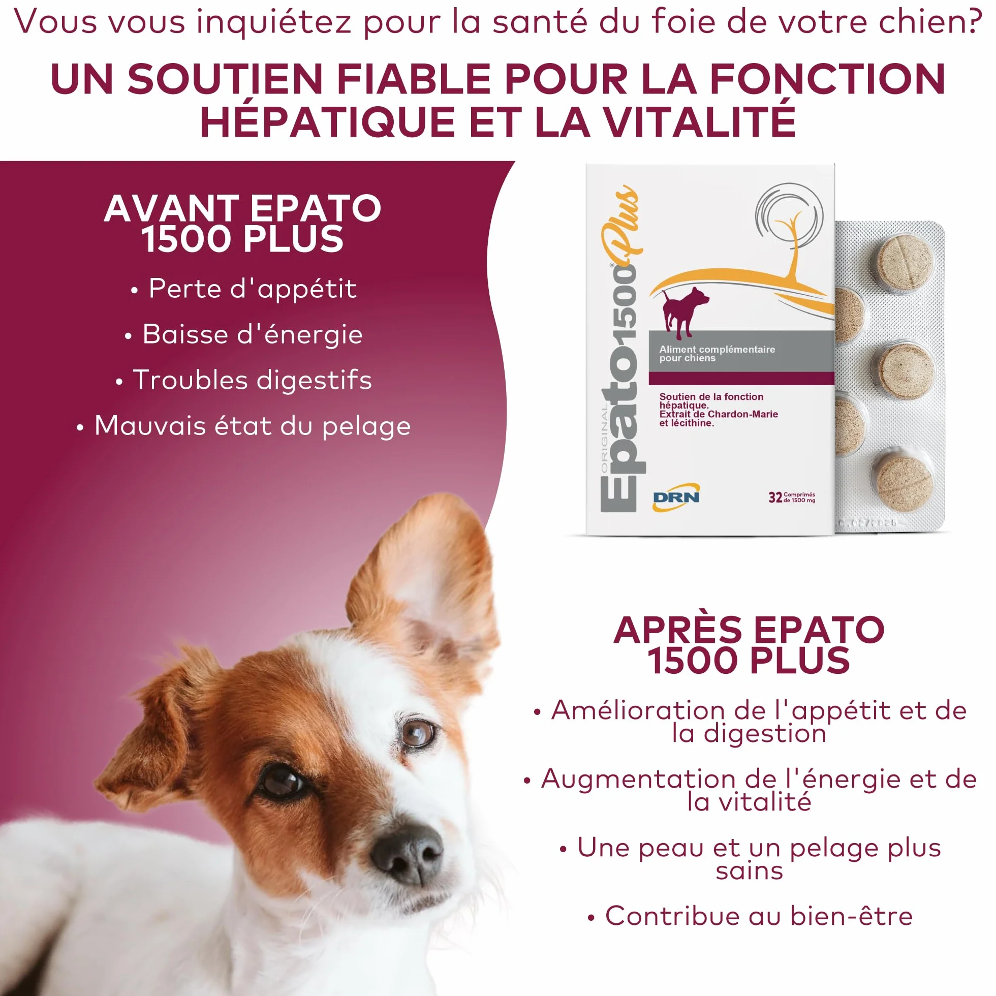 FATRO Epato 1500 32 Comprimidos 200 g