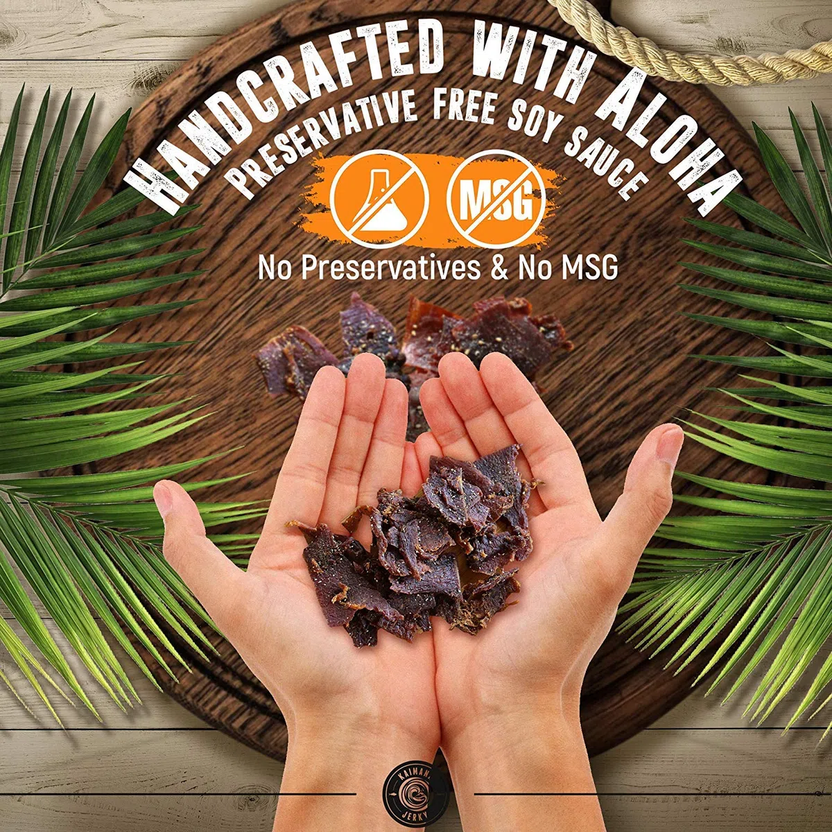Kaimana Jerky Ahi - Paquete de muestras de atún - Cecina de atún natural y silvestre capturada en Estados Unidos. 9 g de proteína y buena fuente de omega-3 (paquete de 5, 1/56.7 g)